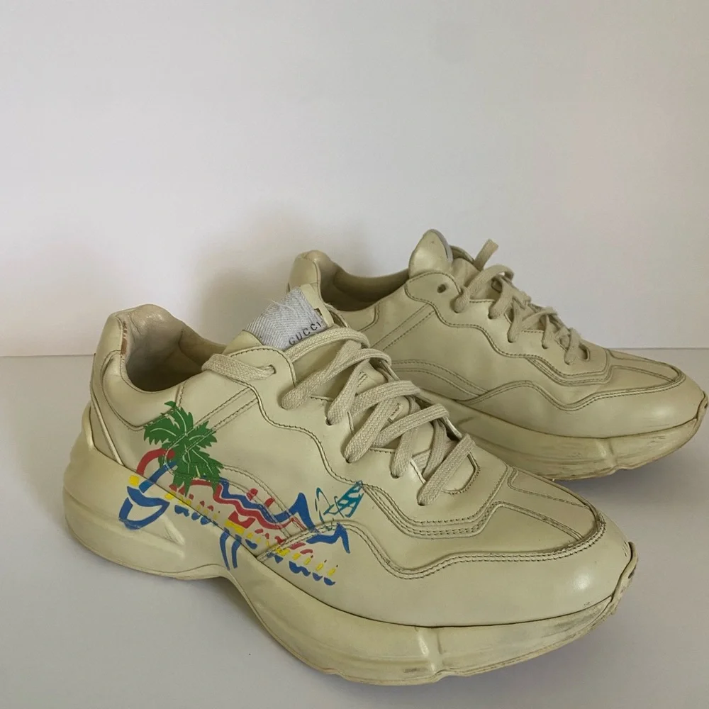 Gucci Rhyton "Hawaii" sneakers men shoes sz 8 us 9 - Picture 2 of 8